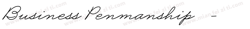 Business Penmanship 草书字体转换